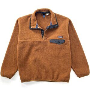 Vintage 1995 Patagonia Synchilla Snap-T Pullover in Pecan Brown – Size M